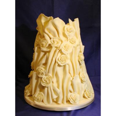 White Belgian Chocolate Cake