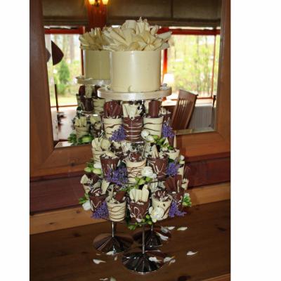 Individual Chocolate Mousses Wedding Cake