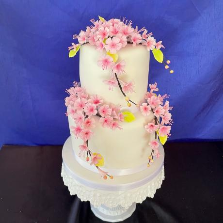 Cherry Blossom Wedding Cake