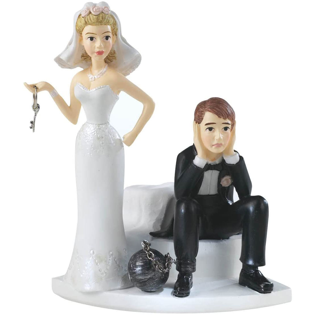 Ball and Chain Cake Topper Ball and Chain Wedding Cake Topper