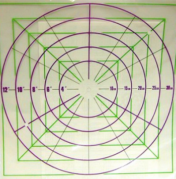 Cake Top Marking Template