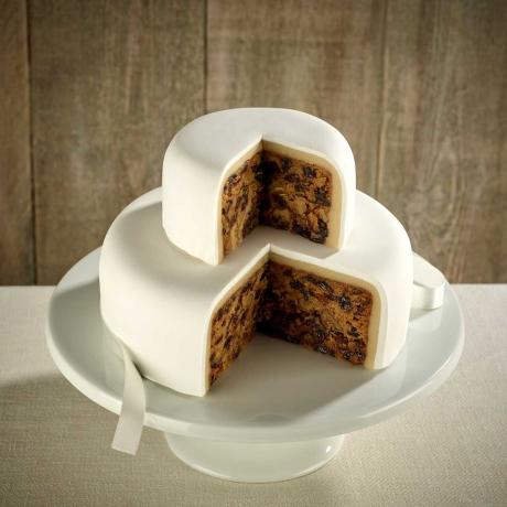 Fondant Covered Fruit Cake