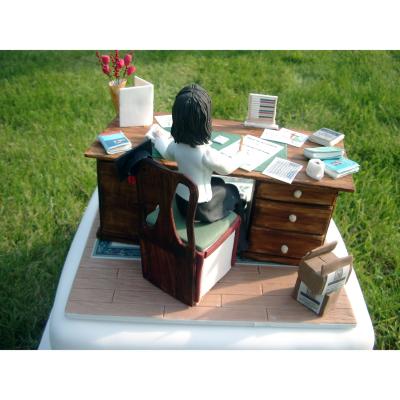 Teacher at her  Desk Birthday Cake