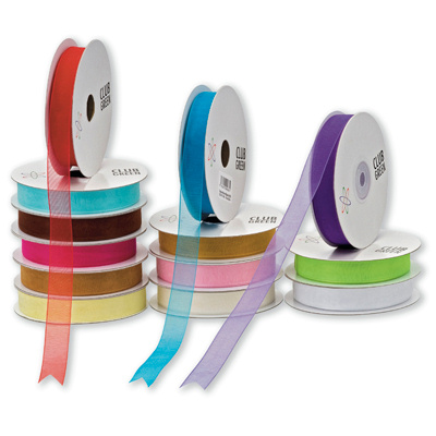 Woven Edge Organza Ribbon