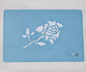 DSingle Rose Stencil