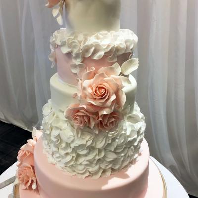 Delicate handcrafted roses